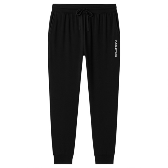 Fabletics Black Jogger Sweatpants with Pockets Athleisure Loungewear Yoga Small - Picture 1 of 4